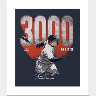 Miguel Cabrera Detroit 3000 Hits Posters and Art